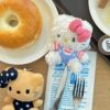 F08 QQ捲毛Kitty毛絨掛件