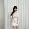 F21 曼哈頓少女刺繡圓領寬鬆衛衣