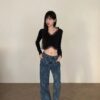 F35 設計師款少女心Kitty牛仔褲