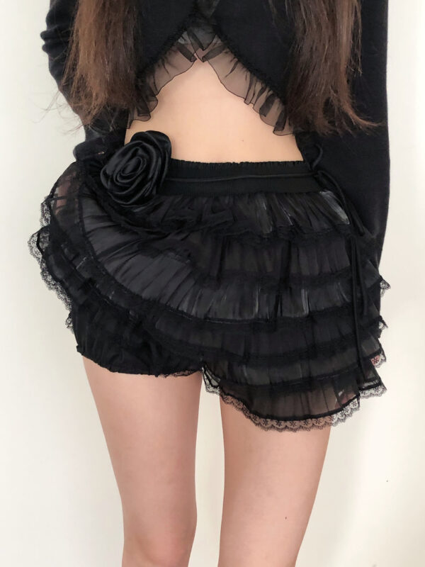 F26 凡爾賽玫瑰甜美蛋糕褲裙+Rose腰帶 set