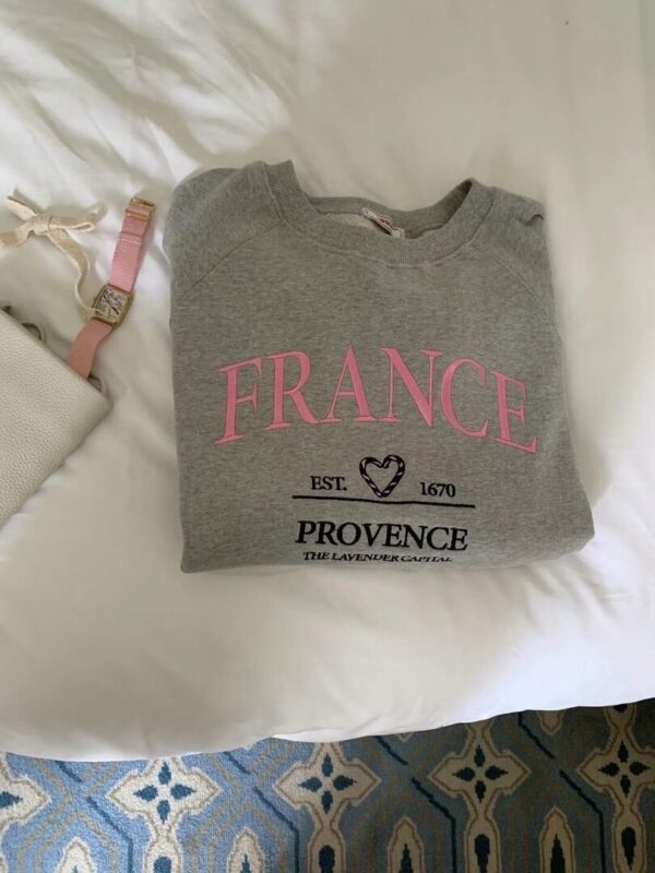 F21 曼哈頓少女刺繡圓領寬鬆衛衣