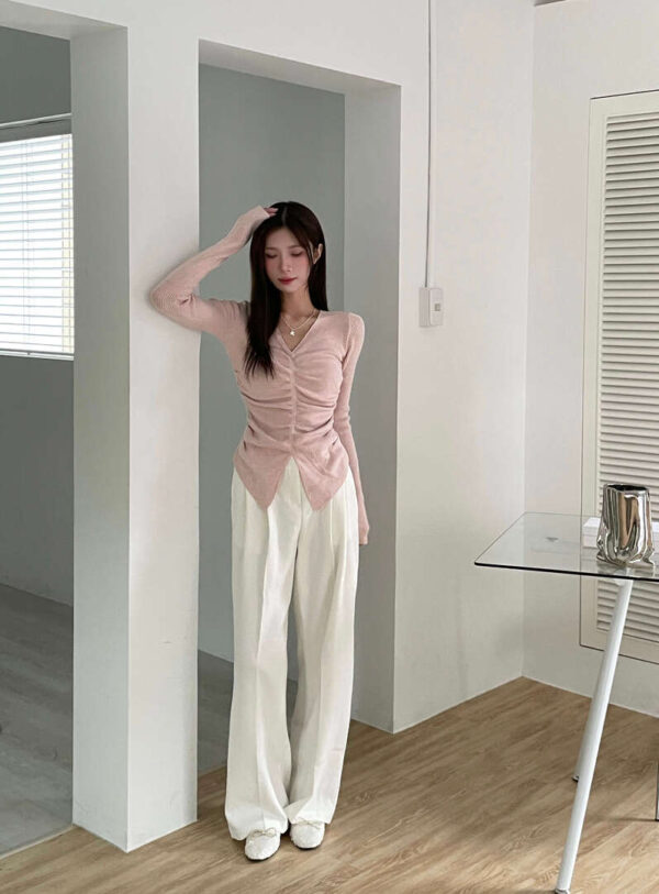 G15 Ellie 艾利兒V領針織上衣 tee