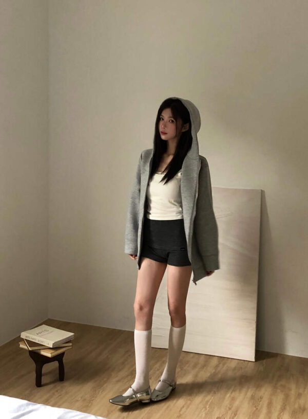 G05 "現貨" 設計師款倫敦女孩太空棉連帽休閒外套