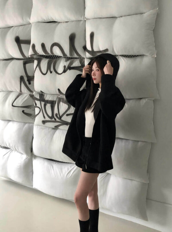 G05 "現貨" 設計師款倫敦女孩太空棉連帽休閒外套