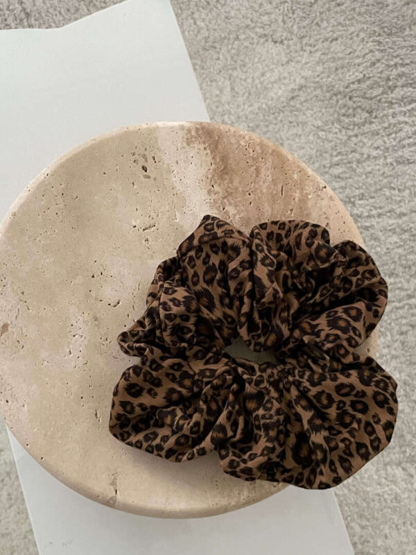G01 Leopard print 豹紋絨面髮圈