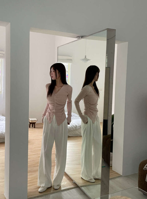 G15 Ellie 艾利兒V領針織上衣 tee
