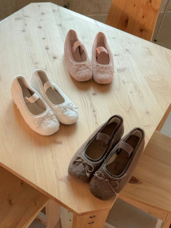 K19 奧黛莉小公主pink毛茸茸瑪莉珍鞋