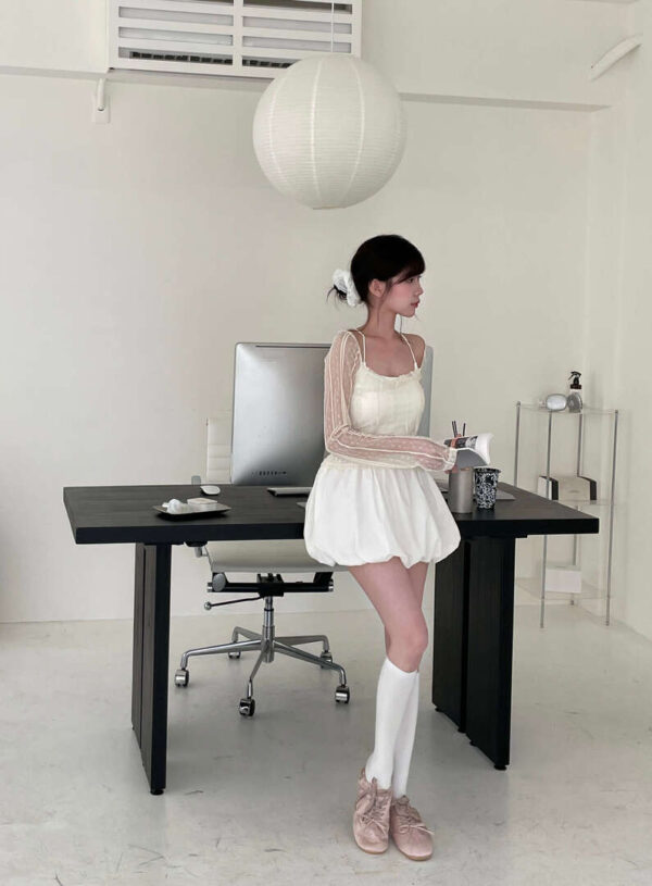 N85 Karina卡琳娜平口精緻軟蕾絲上衣