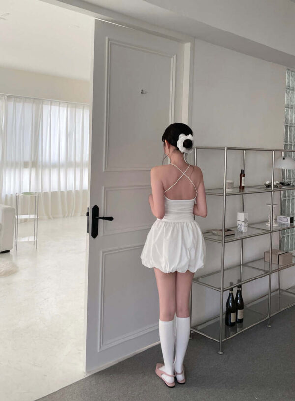 N57 伊莉莎白法式掛脖後美背bra top