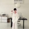 N35 “現貨” 奧蕾莉初夏設計師款柔軟珠光襯衫