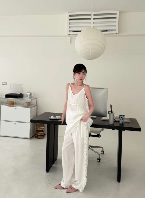 N35 “現貨” 奧蕾莉初夏設計師款柔軟珠光襯衫