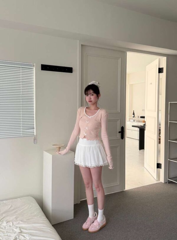 N23 Lorna洛娜的蝴蝶結針織長袖tee