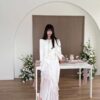N24 莉克西娜細閃銀扣毛呢外套