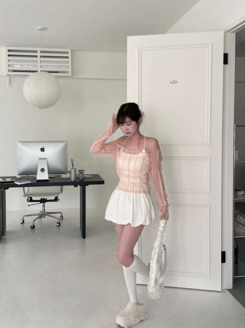 N85 Karina卡琳娜平口精緻軟蕾絲上衣