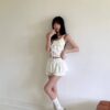 P75 艾莉兒的拼接蕾絲設計背心