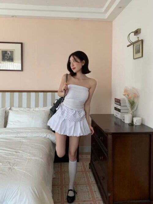 P58 卡蜜兒的夏日舒適平口彈力百搭bra top