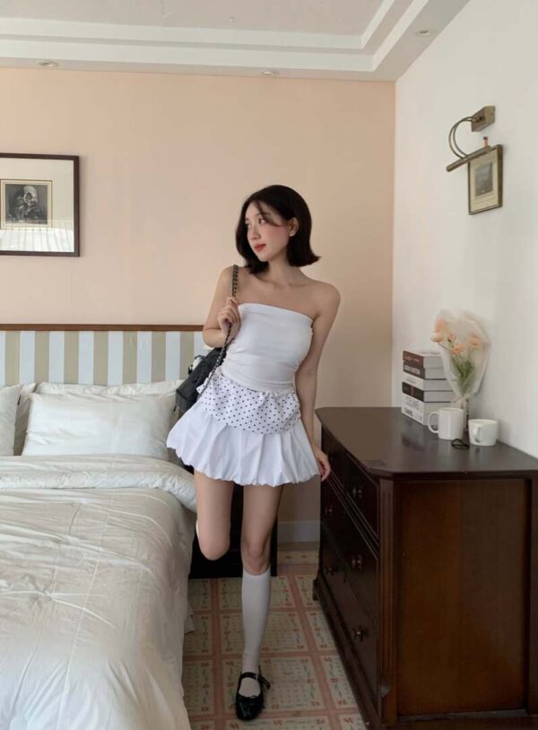 P58 卡蜜兒的夏日舒適平口彈力百搭bra top