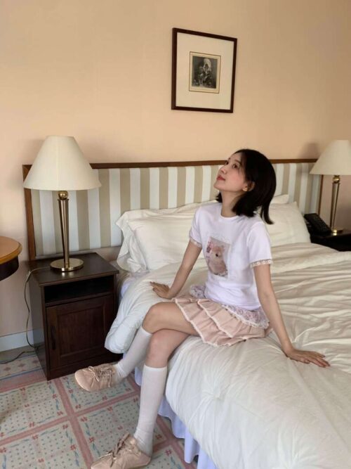 P34 Coney柯妮的蕾絲宮廷小兔子tee