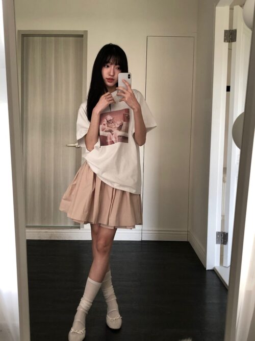 P26 米斯蒂的粉色澡堂小貓咪T-shirt