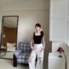 R13 塔塔莉的後扭結柔軟背心bra top