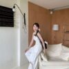 R14 查理斯頓單邊繞脖舒適背心bra top