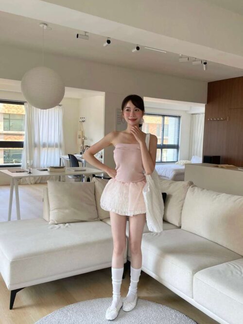 T21 舒嫚的芭蕾平口小裙子上衣