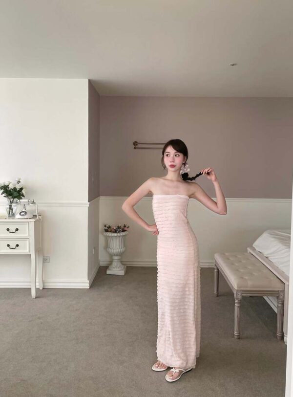 S23 Taomina 陶爾米納的軟布蕾絲長裙