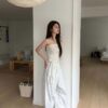 T42 Chloe克洛伊的平口綁帶設計背心