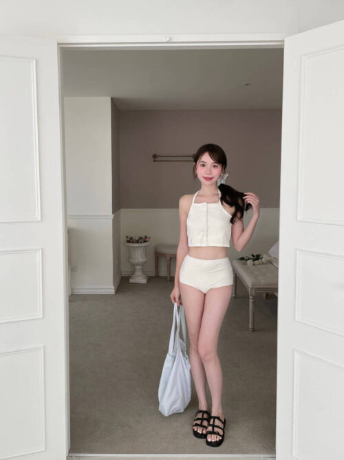 S25 夏綠蒂的時尚繞脖兩件式泳裝