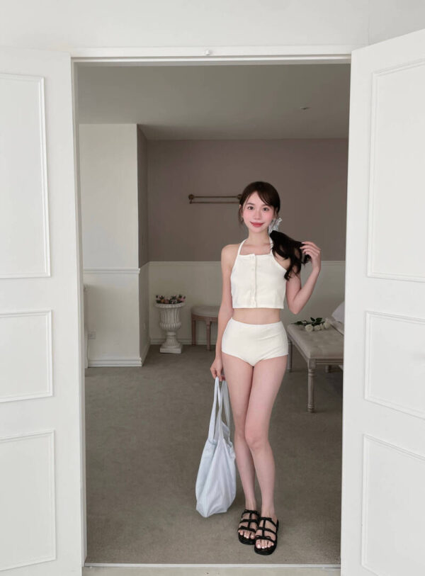 S25 夏綠蒂的時尚繞脖兩件式泳裝