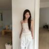 T42 Chloe克洛伊的平口綁帶設計背心