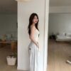 T42 Chloe克洛伊的平口綁帶設計背心