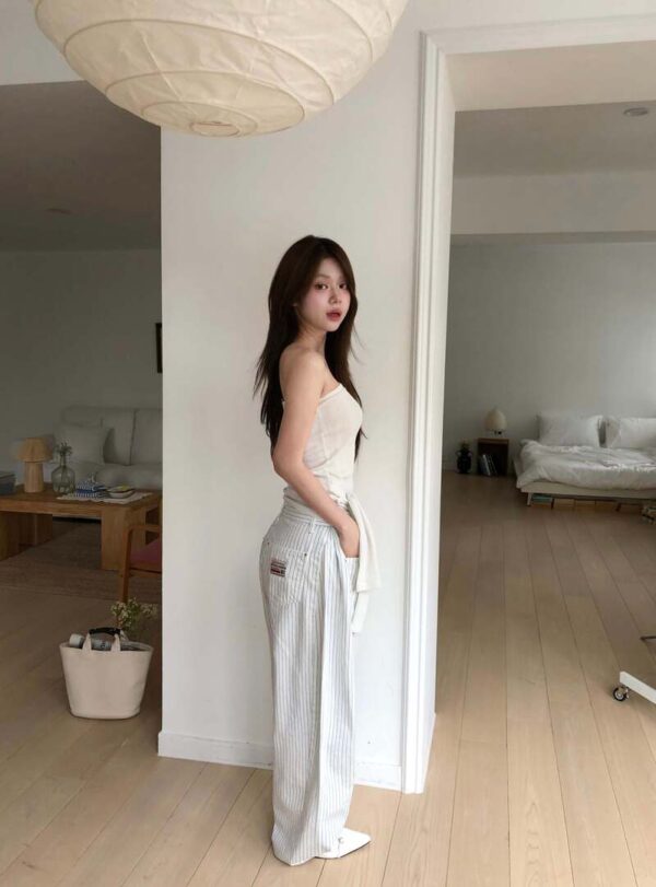 T42 Chloe克洛伊的平口綁帶設計背心