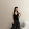 T16 葛妮絲娜的法式圓點鬆緊腰棉褲