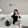 S24 Beeno比諾的荷葉一字領彈力棉質上衣