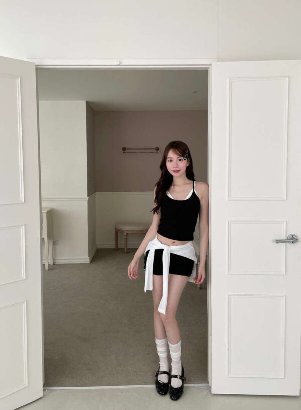 S03 Minnow米諾假兩件法式背心bra top