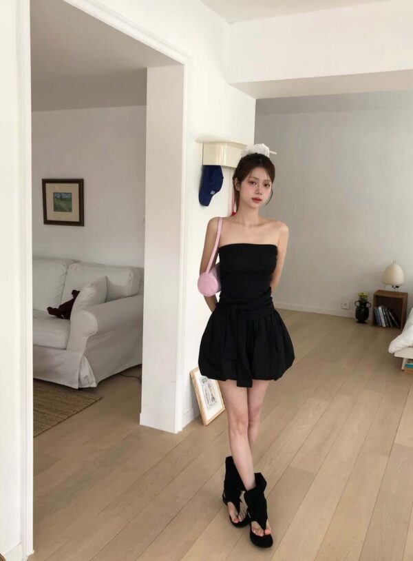 T42 Chloe克洛伊的平口綁帶設計背心