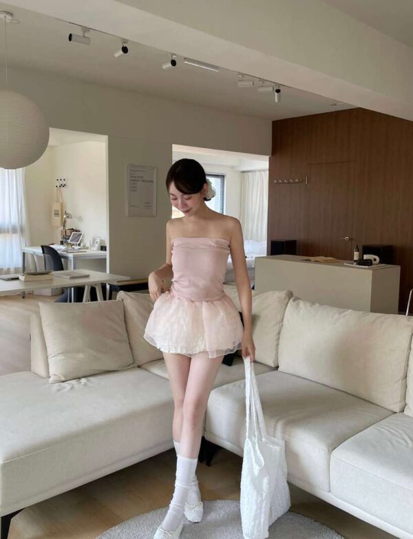 T21 舒嫚的芭蕾平口小裙子上衣