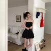 T42 Chloe克洛伊的平口綁帶設計背心