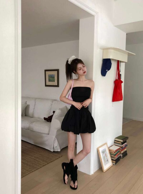 T42 Chloe克洛伊的平口綁帶設計背心