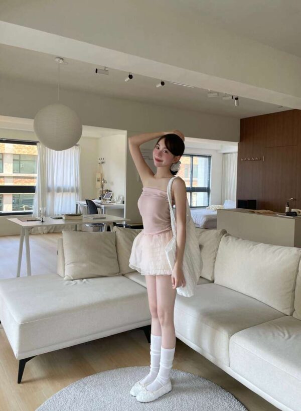 T21 舒嫚的芭蕾平口小裙子上衣