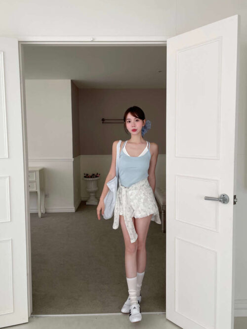 S03 Minnow米諾假兩件法式背心bra top