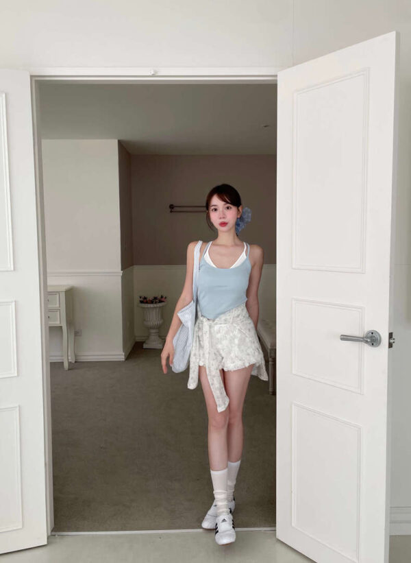 S03 Minnow米諾假兩件法式背心bra top