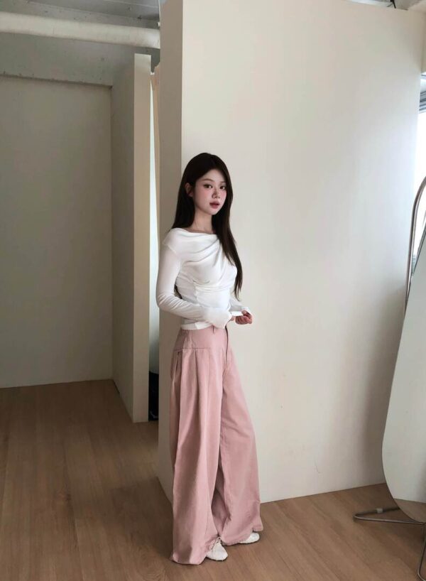 V04 Mielina米艾琳娜的特殊設計薄款草莓牛奶牛仔褲