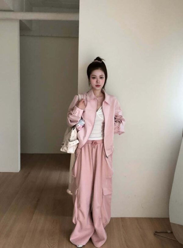 V14 Nabi娜比的杜樂麗花園粉玫瑰夾克外套