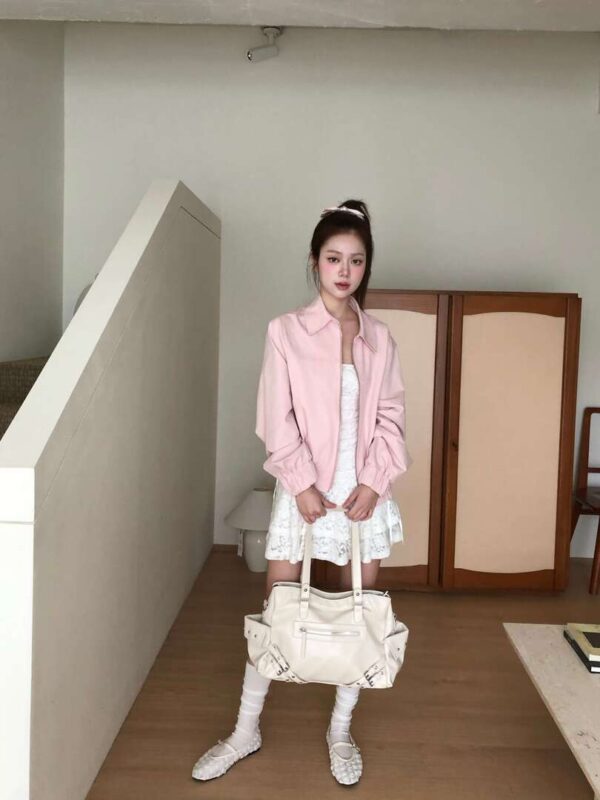V14 Nabi娜比的杜樂麗花園粉玫瑰夾克外套