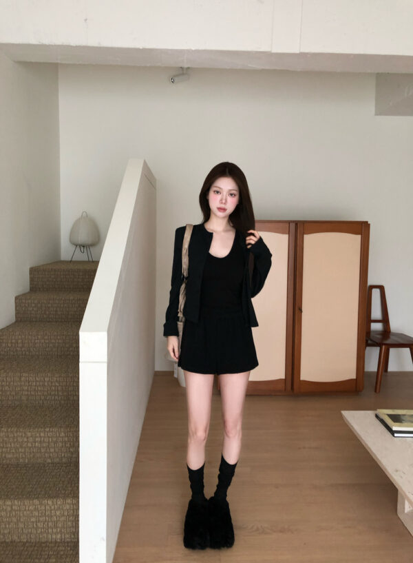 1 (88) V26 Piccadilly皮卡迪利的鬆緊腰彈力針織短褲