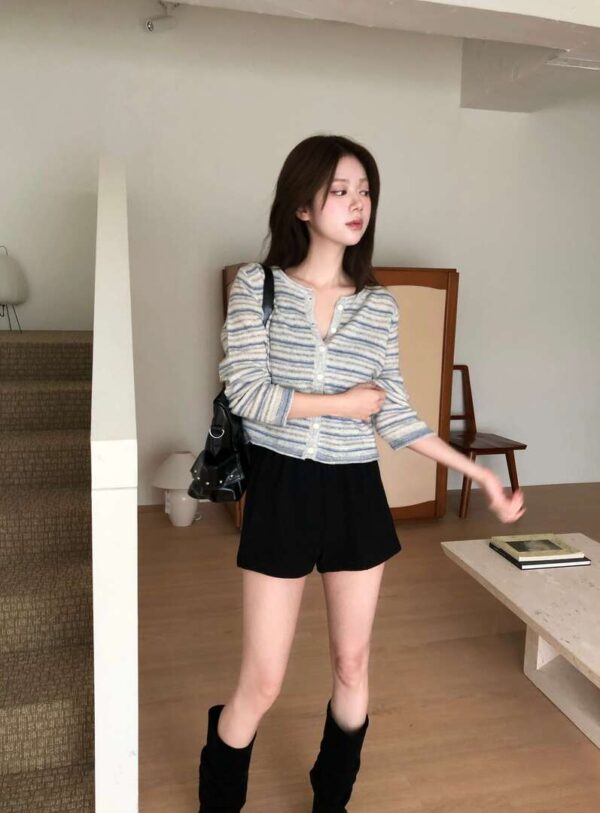 1 (89) V26 Piccadilly皮卡迪利的鬆緊腰彈力針織短褲