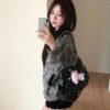 7 V11 Cleo克莉歐的設計師刺繡薄款迷彩外套