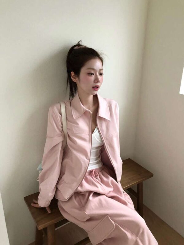 V14 Nabi娜比的杜樂麗花園粉玫瑰夾克外套